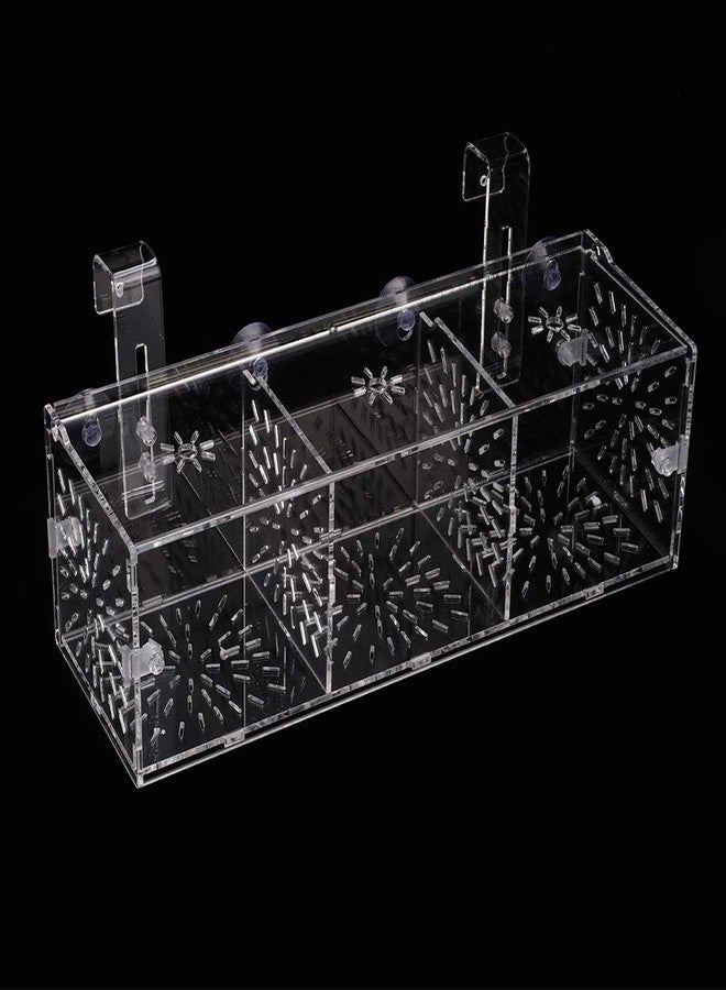Hffheer Fish Breeding Isolation Box Aquarium Acclimation Hatchery Incubator Acrylic Transparent Aquarium Hatchery Incubator Holder(30CM*10CM*10CM) - Image 4